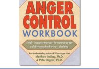 Anger management techniques workbook cover.