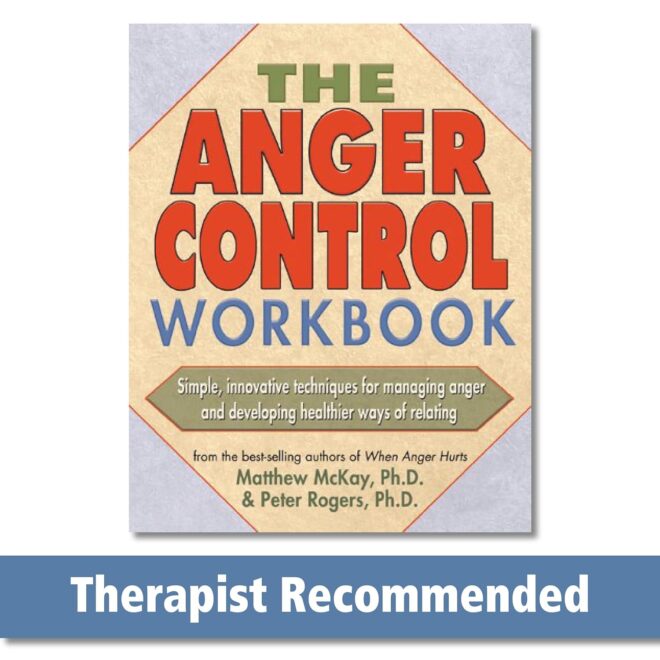 Anger management techniques workbook cover.